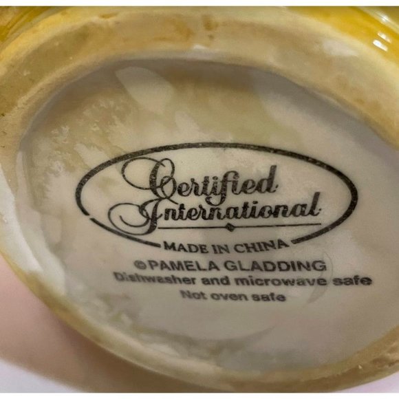 Collectible Pamela Gladding Certified International Jug Decanter with Stopper 8" - Picture 2 of 2